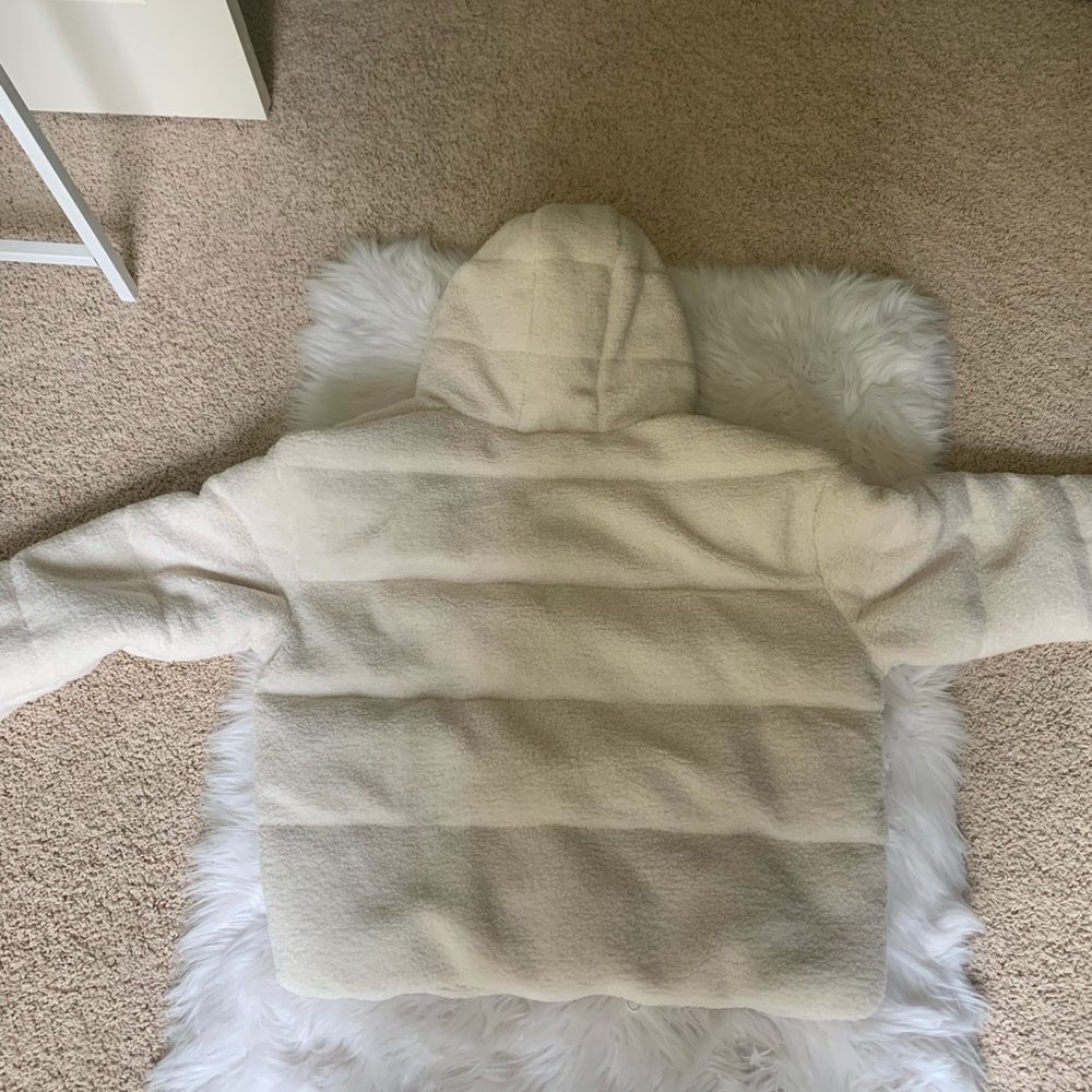 Cozy Cropped Sherpa Puffer Jacket - Picture 4 of 4